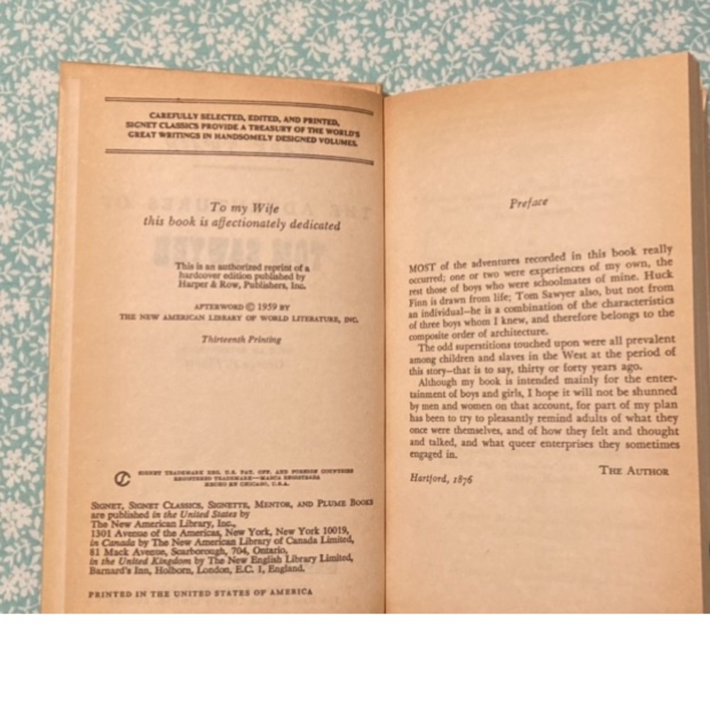 💙 Vintage Hardcover - The Adventures of Tom Sawyer by Mark Twain - Picture 3 of 5